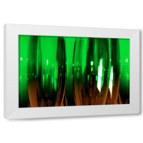 Wine Glasses I White Modern Wood Framed Art Print by Hausenflock, Alan