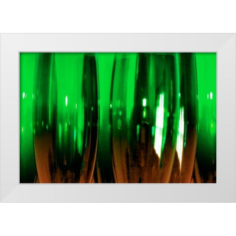 Wine Glasses I White Modern Wood Framed Art Print by Hausenflock, Alan