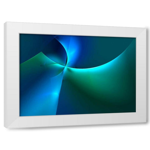 Emergence White Modern Wood Framed Art Print by Hausenflock, Alan