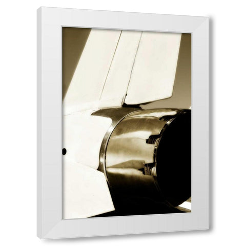 Tomcat I White Modern Wood Framed Art Print by Hausenflock, Alan