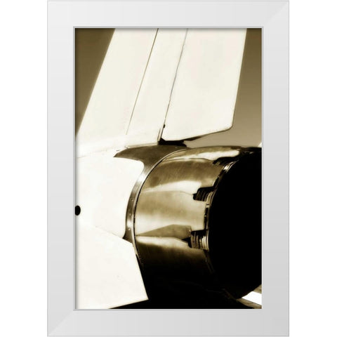 Tomcat I White Modern Wood Framed Art Print by Hausenflock, Alan