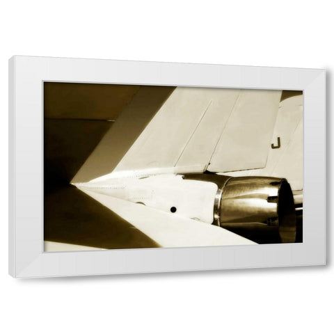 Tomcat II White Modern Wood Framed Art Print by Hausenflock, Alan