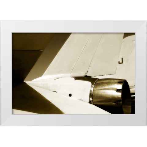 Tomcat II White Modern Wood Framed Art Print by Hausenflock, Alan
