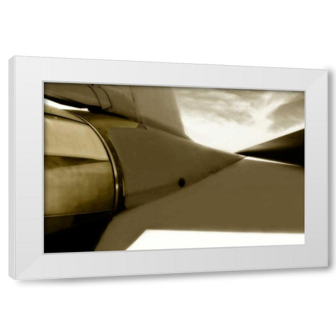 Tomcat III White Modern Wood Framed Art Print by Hausenflock, Alan