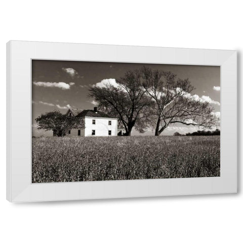 House on Malvern Hill White Modern Wood Framed Art Print by Hausenflock, Alan