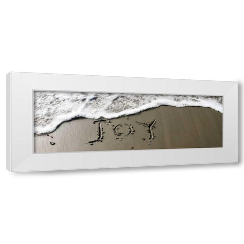 Joy White Modern Wood Framed Art Print by Hausenflock, Alan
