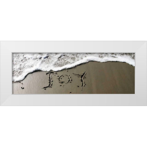 Joy White Modern Wood Framed Art Print by Hausenflock, Alan