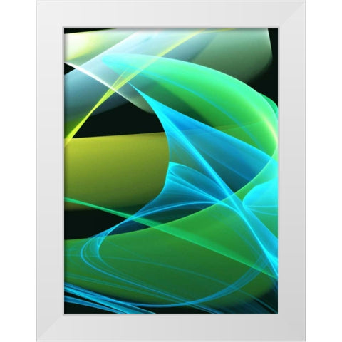 Freeform I White Modern Wood Framed Art Print by Hausenflock, Alan