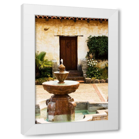 Mission Door II White Modern Wood Framed Art Print by Hausenflock, Alan