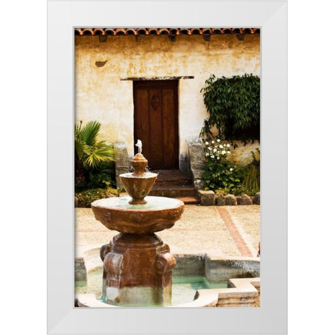 Mission Door II White Modern Wood Framed Art Print by Hausenflock, Alan