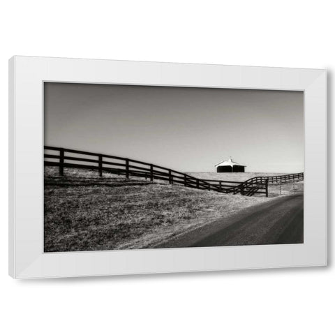 Albermarle Farm I White Modern Wood Framed Art Print by Hausenflock, Alan