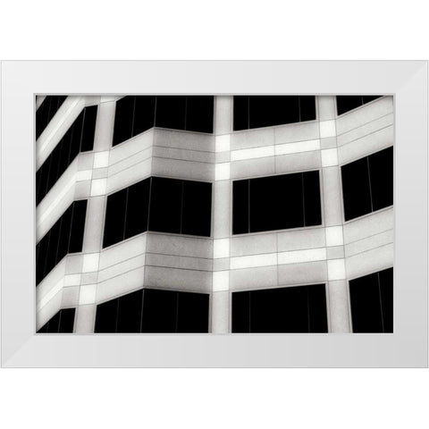 Folded Facade I White Modern Wood Framed Art Print by Hausenflock, Alan