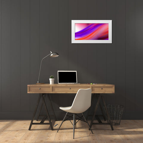 Flow II White Modern Wood Framed Art Print by Hausenflock, Alan