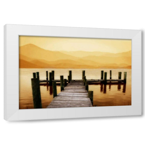 Serenity I White Modern Wood Framed Art Print by Hausenflock, Alan