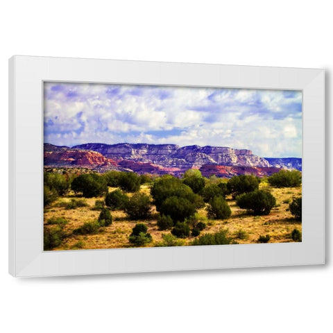The High Desert I White Modern Wood Framed Art Print by Hausenflock, Alan