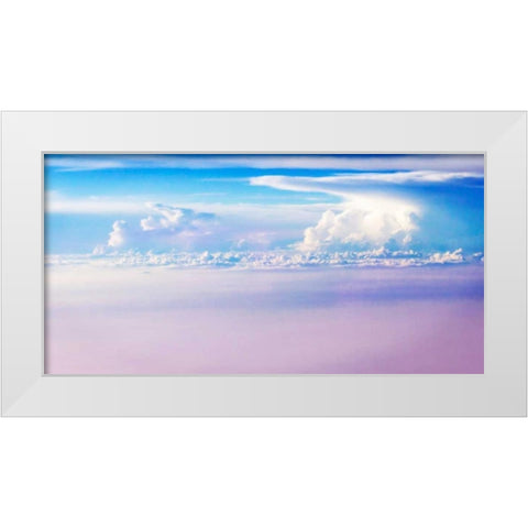Above the Clouds I White Modern Wood Framed Art Print by Hausenflock, Alan