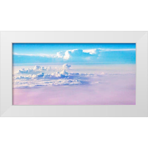 Above the Clouds II White Modern Wood Framed Art Print by Hausenflock, Alan