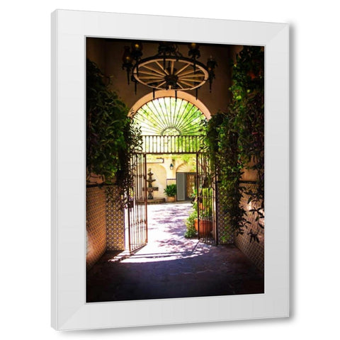 Tlaquepaque Portal I White Modern Wood Framed Art Print by Hausenflock, Alan