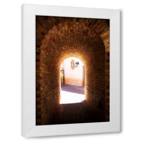 Tlaquepaque Portal II White Modern Wood Framed Art Print by Hausenflock, Alan