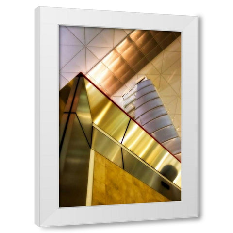 Steel and Light I White Modern Wood Framed Art Print by Hausenflock, Alan