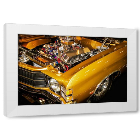 Heavy Chevy White Modern Wood Framed Art Print by Hausenflock, Alan