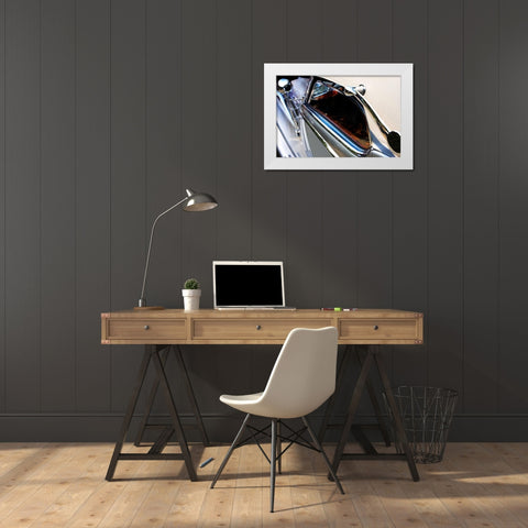 Classic Coach White Modern Wood Framed Art Print by Hausenflock, Alan