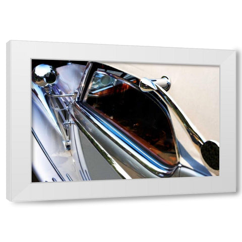 Classic Coach White Modern Wood Framed Art Print by Hausenflock, Alan