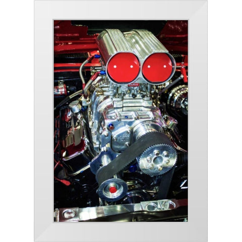 Raw Power I White Modern Wood Framed Art Print by Hausenflock, Alan