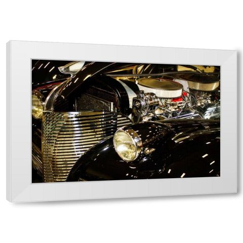 30s Street Demon White Modern Wood Framed Art Print by Hausenflock, Alan