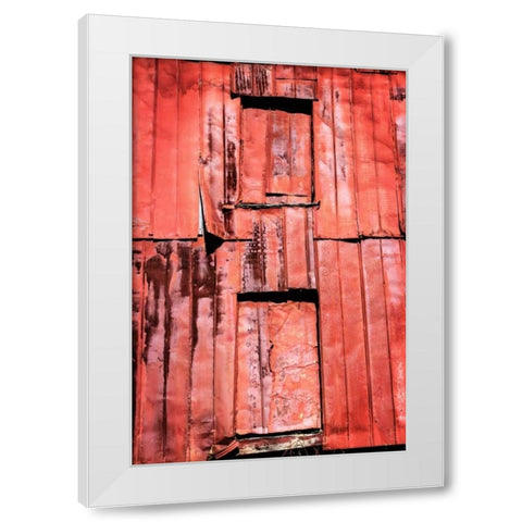 Old Tobacco Barn II White Modern Wood Framed Art Print by Hausenflock, Alan