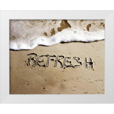Refresh White Modern Wood Framed Art Print by Hausenflock, Alan