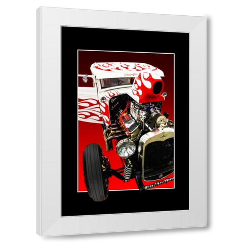 Hottest Rod White Modern Wood Framed Art Print by Hausenflock, Alan