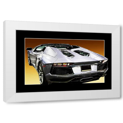 Italian Supercar I White Modern Wood Framed Art Print by Hausenflock, Alan