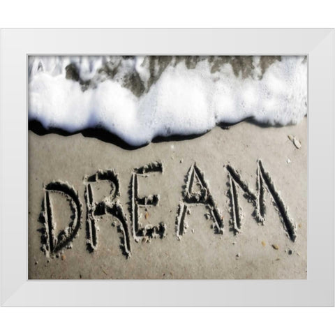 Dream in Sand White Modern Wood Framed Art Print by Hausenflock, Alan