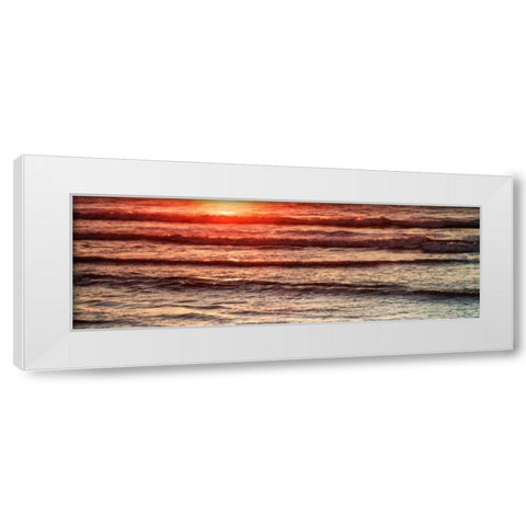 Suns a Rising I White Modern Wood Framed Art Print by Hausenflock, Alan