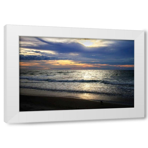 Iron Sky I White Modern Wood Framed Art Print by Hausenflock, Alan