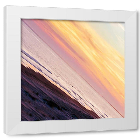 45 Degree Sunset I White Modern Wood Framed Art Print by Hausenflock, Alan