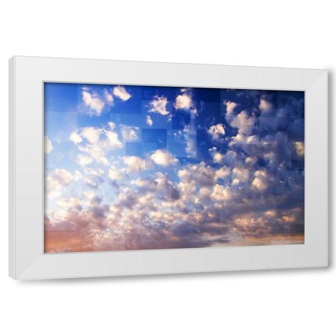 Waking Clouds I White Modern Wood Framed Art Print by Hausenflock, Alan