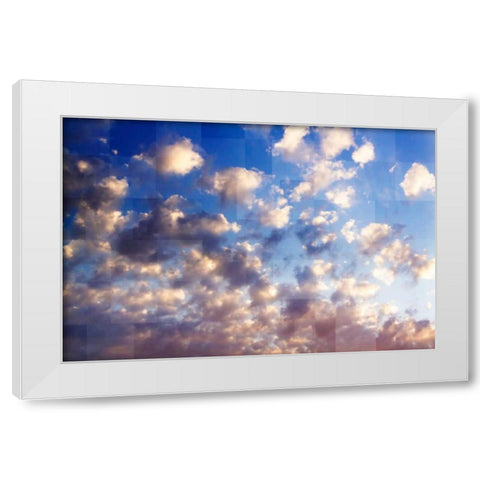 Waking Clouds II White Modern Wood Framed Art Print by Hausenflock, Alan