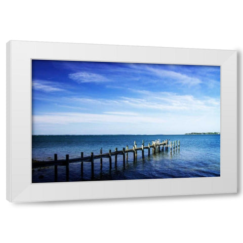 On The Chesapeake I White Modern Wood Framed Art Print by Hausenflock, Alan