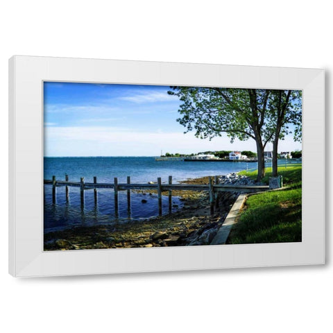On The Chesapeake II White Modern Wood Framed Art Print by Hausenflock, Alan