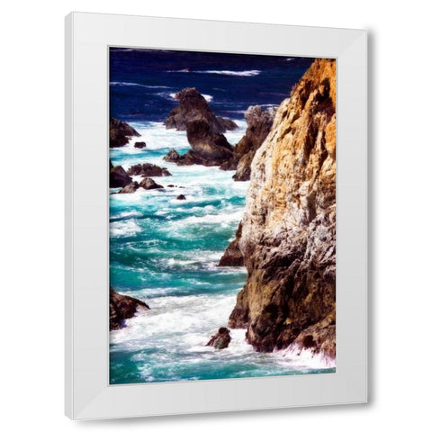 Garrapata Highlands VII White Modern Wood Framed Art Print by Hausenflock, Alan