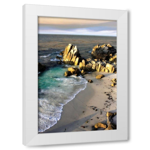 Lovers Point III White Modern Wood Framed Art Print by Hausenflock, Alan