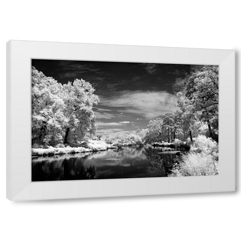 Bryan Lake I White Modern Wood Framed Art Print by Hausenflock, Alan