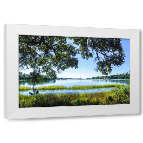Bradley Creek I White Modern Wood Framed Art Print by Hausenflock, Alan