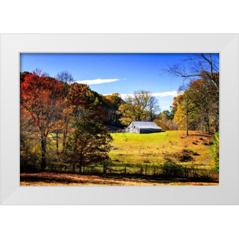 Weathered Barn White Modern Wood Framed Art Print by Hausenflock, Alan