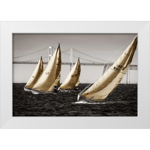 Heading Up I White Modern Wood Framed Art Print by Hausenflock, Alan