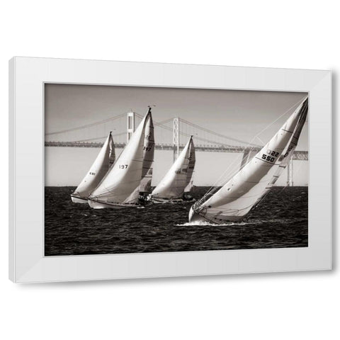 Heading Up I BW White Modern Wood Framed Art Print by Hausenflock, Alan