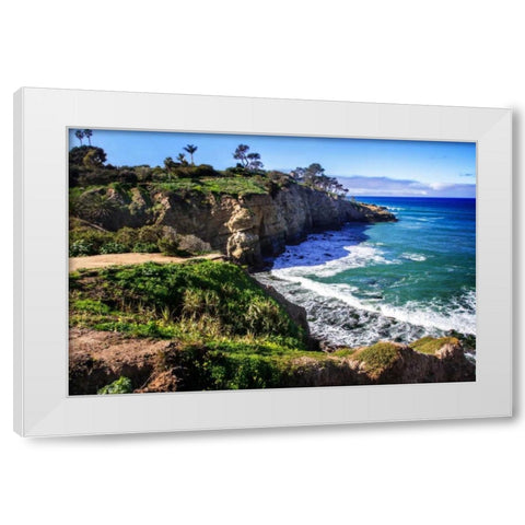 La Jolia North Shore II White Modern Wood Framed Art Print by Hausenflock, Alan