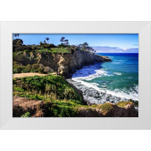 La Jolia North Shore II White Modern Wood Framed Art Print by Hausenflock, Alan